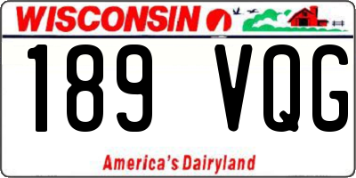 WI license plate 189VQG
