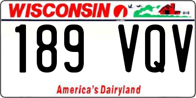 WI license plate 189VQV