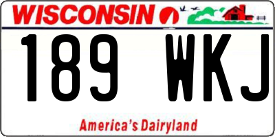 WI license plate 189WKJ