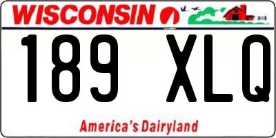 WI license plate 189XLQ