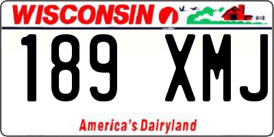 WI license plate 189XMJ