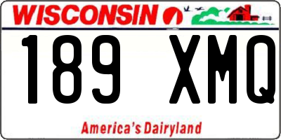 WI license plate 189XMQ