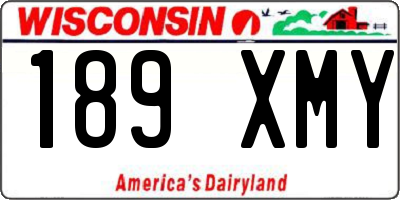 WI license plate 189XMY