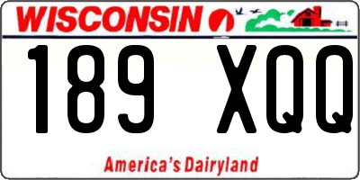 WI license plate 189XQQ