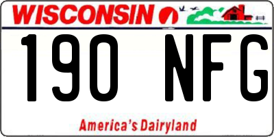 WI license plate 190NFG