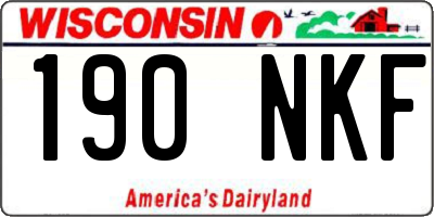 WI license plate 190NKF