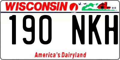 WI license plate 190NKH