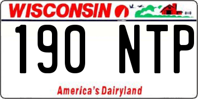 WI license plate 190NTP