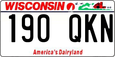 WI license plate 190QKN