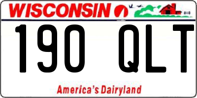 WI license plate 190QLT
