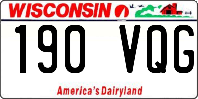 WI license plate 190VQG