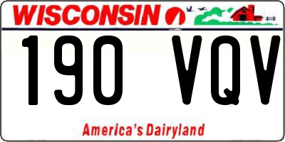 WI license plate 190VQV