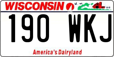 WI license plate 190WKJ