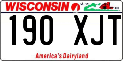 WI license plate 190XJT