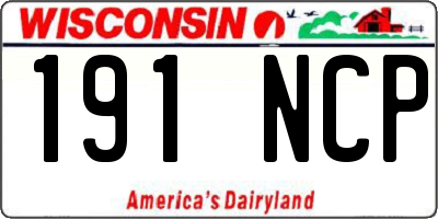 WI license plate 191NCP