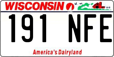 WI license plate 191NFE
