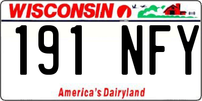 WI license plate 191NFY