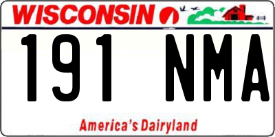 WI license plate 191NMA
