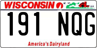 WI license plate 191NQG