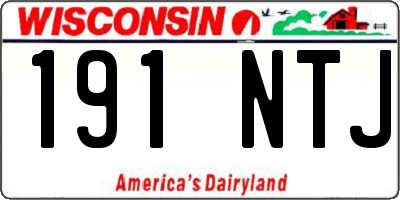 WI license plate 191NTJ
