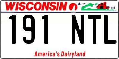WI license plate 191NTL