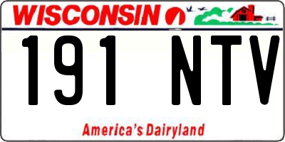 WI license plate 191NTV