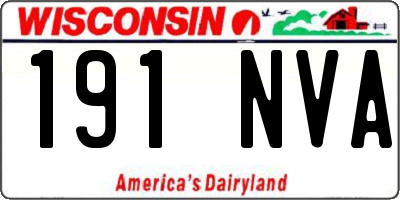 WI license plate 191NVA