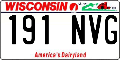 WI license plate 191NVG