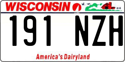 WI license plate 191NZH