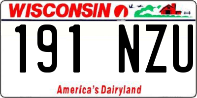 WI license plate 191NZU