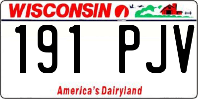 WI license plate 191PJV