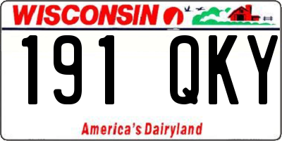 WI license plate 191QKY