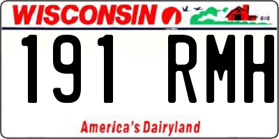 WI license plate 191RMH