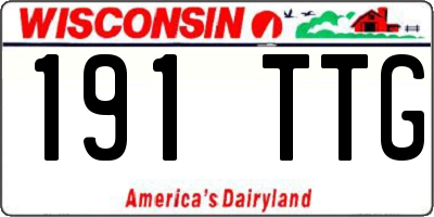 WI license plate 191TTG