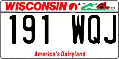 WI license plate 191WQJ