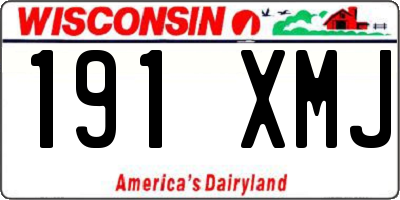 WI license plate 191XMJ