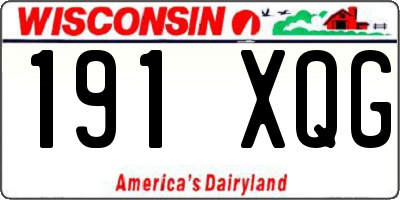 WI license plate 191XQG