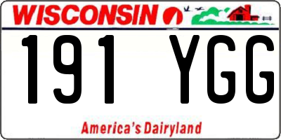 WI license plate 191YGG