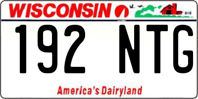 WI license plate 192NTG