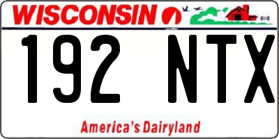 WI license plate 192NTX