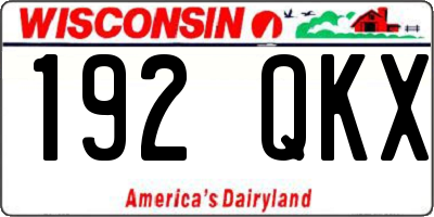 WI license plate 192QKX
