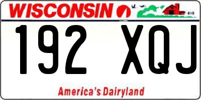 WI license plate 192XQJ