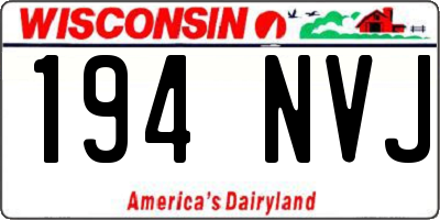 WI license plate 194NVJ
