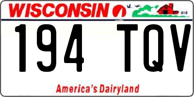 WI license plate 194TQV