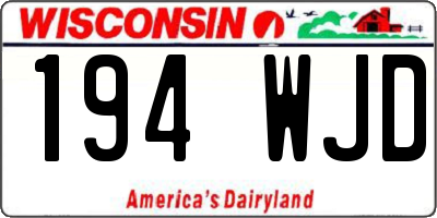 WI license plate 194WJD