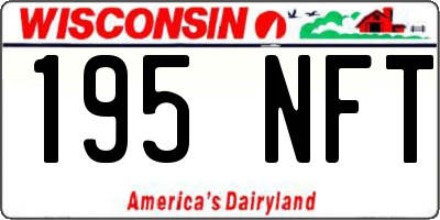 WI license plate 195NFT