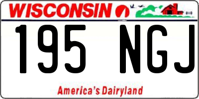 WI license plate 195NGJ