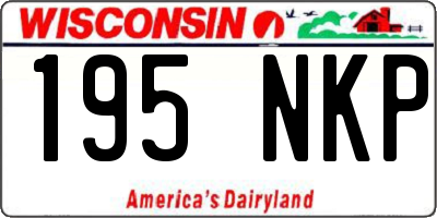 WI license plate 195NKP