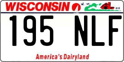 WI license plate 195NLF