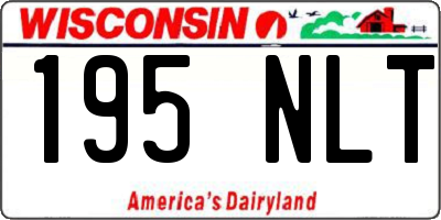 WI license plate 195NLT